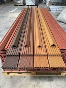 木目調屋外WPCフローリング複合デッキ防水ウッドプラスチック複合パネル（プール用） - Product Image 2