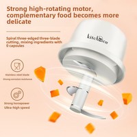 Hachoir et Broyeur à Ail Électrique Très Vendu, Multifonction, Robot Culinaire pour Bébé, Lames en Acier Inoxydable, Plastique PP pour Usage Domestique