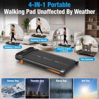 Caminadora Portátil Silenciosa para Debajo del Escritorio, Extra Ancha, para Oficina y Hogar, Máquina para Caminar que Quema Calorías