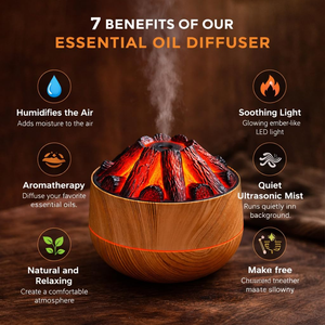 New Charcoal <b>Humidifier</b> Home Small Portable Large 300MLCapacity USB Desktop <b>Humidifier</b> Artificial Charcoal Fire Air <b>Humidifier</b> - Product Image 3
