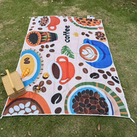 Tapis de pique-nique pliable et portable, extra large, résistant au sable, imperméable, en tissu Oxford durable, toutes saisons, pour le camping et les activités de plein air
