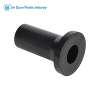 Raccords de fusion bout à bout en PE100 noir à prix d'usine, raccords de tuyauterie HDPE de résistance industrielle pour le drainage