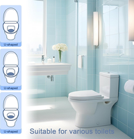 Housses de siège de toilette jetables écologiques, se dissolvant dans l'eau, protection sanitaire, format voyage, housses hygiéniques pour siège de toilette