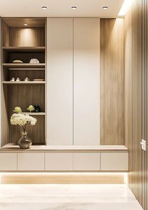 Mueble zapatero estilo francés con puerta de cristal, gran capacidad, para el hogar familiar. - Product Image 3