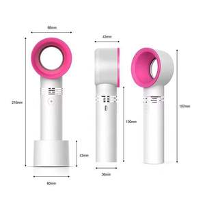 Ventilateur portable électrique mini USB rechargeable avec batterie 300 mAh, design <span class=keywords><strong>tour</strong></span> de <span class=keywords><strong>cou</strong></span>, pour usage domestique, extérieur et automobile - Product Image 4