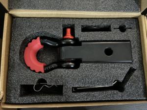 NOIR 2 pouces <span class=keywords><strong>attelage</strong></span> broche récepteur <span class=keywords><strong>D</strong></span> anneau manille robuste solide <span class=keywords><strong>3</strong></span>/4 ''manille support camion remorquage accessoires <span class=keywords><strong>attelage</strong></span> récepteur - Product Image 5