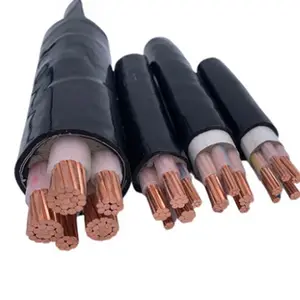 Aluminio 33kv cable medio voltaje aislado PVC PE PUR chaqueta cable de alimentación