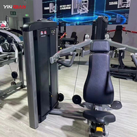 Mesin Chest Press Komersial dengan Beban Pin yang Dapat Disesuaikan, untuk Latihan di Kursi, Impor dari Cina