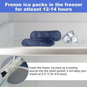 Insulin Pen Cooler Travel Case Ice Packs Diabetic Medication <b>Insulated</b> Cool Organizer,Insulin Pen and Other Diabetic Supplies - Product Image 4
