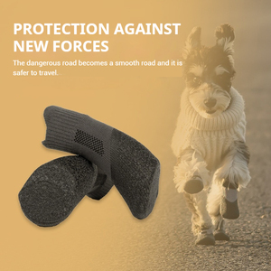 Haute élasticité tricoté <span class=keywords><strong>chien</strong></span> chaussettes antidérapant imperméable chaud animal de compagnie patte protecteur <span class=keywords><strong>neige</strong></span> hiver sport de plein air bottes petit grand <span class=keywords><strong>chien</strong></span> - Product Image 3