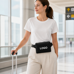 <span class=keywords><strong>Marsupio</strong></span> Personalizzato con Logo, <span class=keywords><strong>Borsa</strong></span> a Tracolla Impermeabile in Nylon alla Moda con Chiusura a Cerniera, Portatile per Viaggi, Corsa e Fitness - Product Image 6