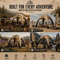 Tente gonflable hermétique personnalisée CATC |   Dôme de glamping haut de gamme pour événements et camping |   Auvent extérieur durable en Oxford 400D avec