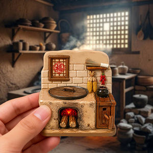 Venta al por mayor <span class=keywords><strong>de</strong></span> <span class=keywords><strong>estufas</strong></span> rurales retro <span class=keywords><strong>de</strong></span> <span class=keywords><strong>leña</strong></span>, pegatinas magnéticas para refrigerador con relieve <span class=keywords><strong>de</strong></span> resina, recuerdos culturales y turísticos - Product Image 3