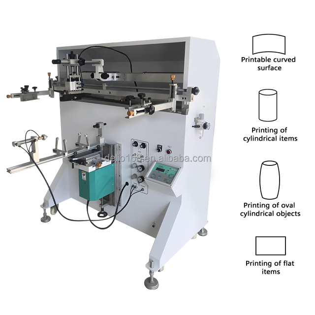 Printing Diameter 360mm Large Screen Printer Glass Bottle Plastic pp Pet Paper Cup Fire Extinguisher Screen Printing Machine