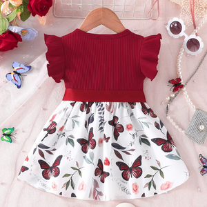 Vestido de Manga Corta Estilo Coreano para Niñas, con Estampado de Animales, Ropa de Bebé Moderna para 3-24 Meses - Product Image 2