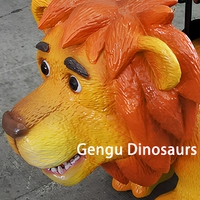 Mignons petits scooters dinosaures intérieurs en métal pour l'amusement des lieux publics centres commerciaux aéroports garderie écoles maternelles