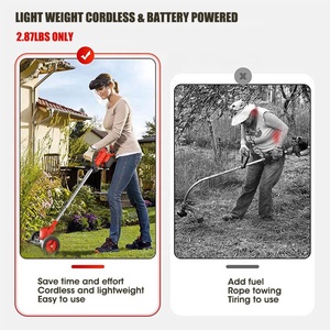 TGS Coupe-herbe à main rechargeable Débroussailleuse à <span class=keywords><strong>batterie</strong></span> <span class=keywords><strong>Tondeuse</strong></span> à gazon électrique <span class=keywords><strong>Tondeuse</strong></span> à gazon sans fil <span class=keywords><strong>Tondeuse</strong></span> à gazon électrique - Product Image 3