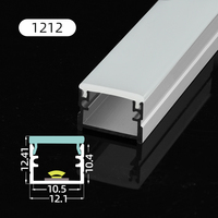 Perfil de Aluminio Extruido 1212 Aleación 6063-T5 para Iluminación LED con Servicios de Doblado y Corte para Decoración de Cocina