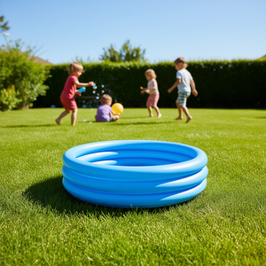 Piscina Inflable Azul Cristal de 58 x 13 para Niños, Juegos Acuáticos al Aire Libre, Uso Doméstico, Material de PVC - Product Image 2