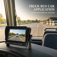 Layar 7 Inci, Layar Terpisah, Tahan Banting, Resolusi AHD, Alat Bantu Mundur, Monitor LCD Tampak Belakang, Universal untuk Bus, RV, Truk, Forklift, IP68