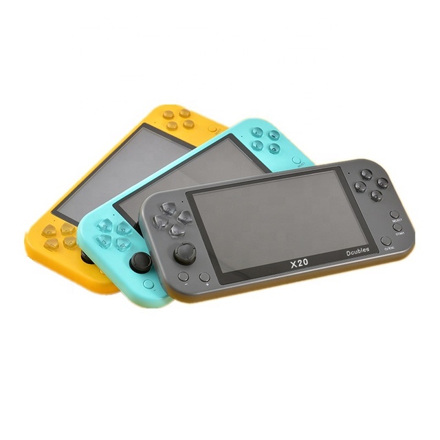 Childhood Classic 5.1 Inch IPS Screen X20 Handheld Game Console Retro Many Emulators Game Player Accessories Handheld Gaming