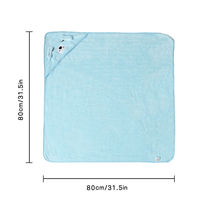 Serviette à capuche pour bébé, motif animal mignon, ultra douce et absorbante en polaire corail, pour nouveau-né, nourrisson, tout-petit, vente en gros