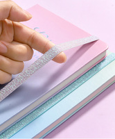 Vente flash : Carnet personnalisé A5/A6 avec couverture rigide en cuir PU, couleur dégradée, bande élastique, reliure cousue, logo personnalisé