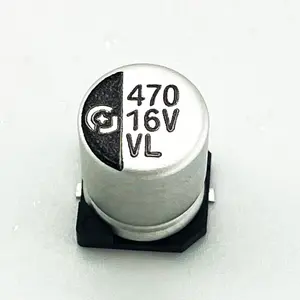 VL 시리즈 알루미늄 전해 커패시터 칩 유형 (50V 고장 전압 포함)