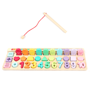 Regalo per bambini giocattoli Montessori abbinati a nuovi giochi educativi conteggio geometrico intelligente 6 <span class=keywords><strong>in</strong></span> 1 puzzle coordinati - Product Image 2