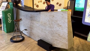 Azulejo de piedra natural verde Revestimiento de arcilla flexible Hoja de azulejo de mármol de cerámica hecha por nueva materia prima para pared exterior - Product Image 5