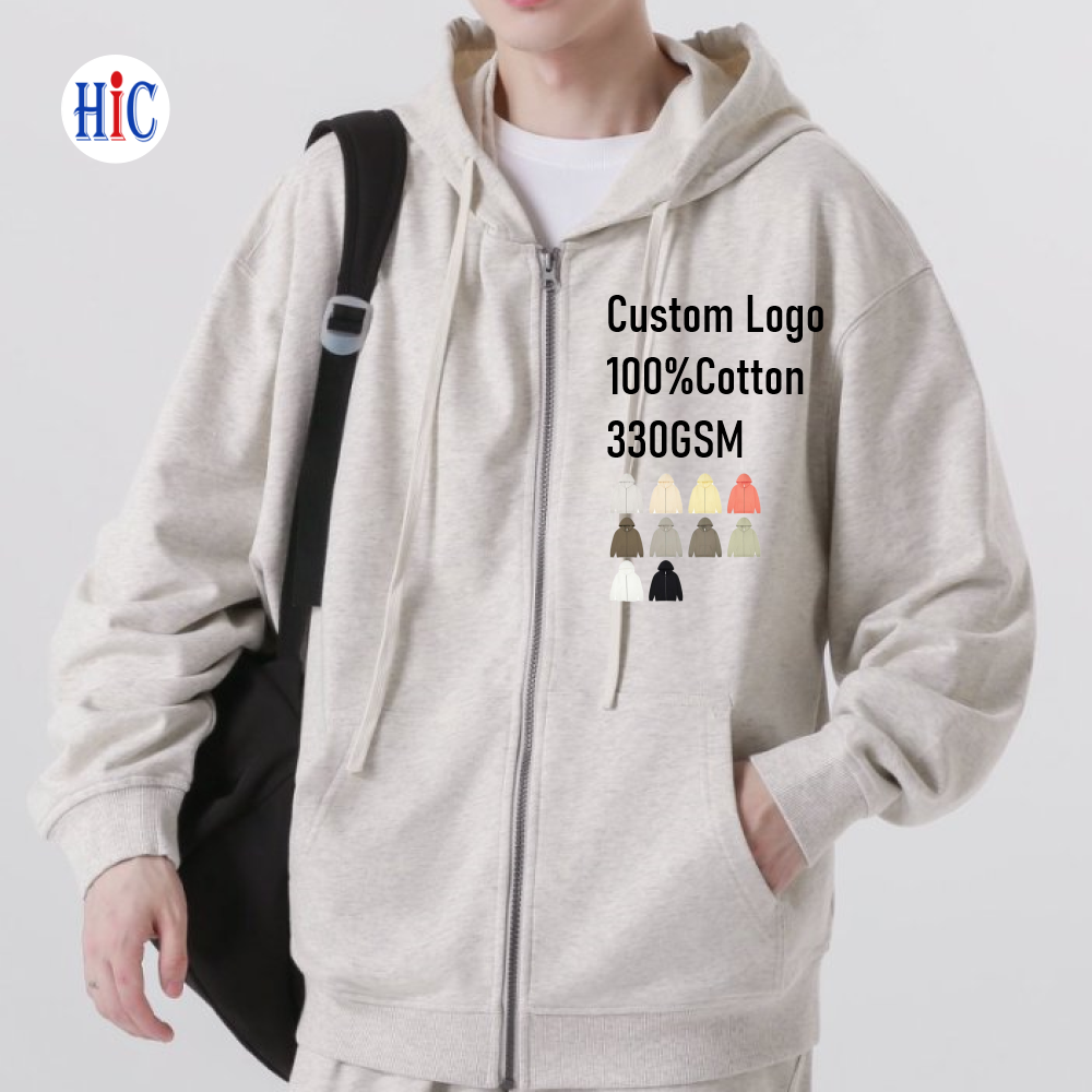Grey Oversized Hoodies Streetwear Custom Fashion