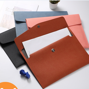 Carpeta de Archivos A4 de Gran Capacidad, Bolsa de Documentos de Cuero PU, Maletín, <span class=keywords><strong>Portadocumentos</strong></span> de Oficina - Product Image 1