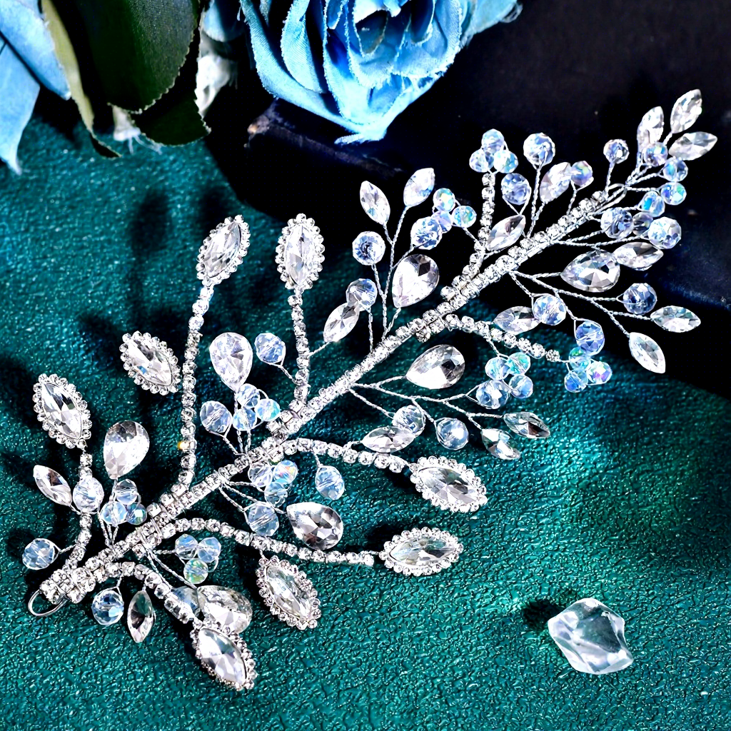 Accesorio para el cabello plateado