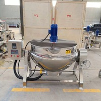 Machine de cuisson industrielle pour pois chiches, farine et betteraves, marmite à double enveloppe avec différentes méthodes de chauffage