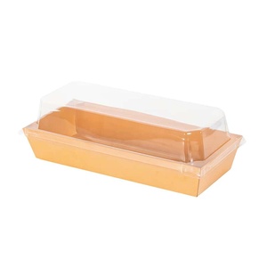 Caja para llevar sándwiches, Caja de embalaje para llevar, Caja cuadrada para llevar, Caja personalizada de Kraft para ensaladas con ventana transparente - Product Image 6