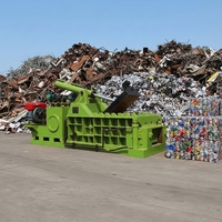 Presse à balles hydraulique de type trémie pour ferraille d'aluminium, machine de pressage industrielle robuste pour le recyclage de déchets de grande capacité