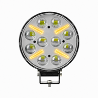 Lumière de travail LED ronde de 9 pouces, haute luminosité, lumière principale blanche, IP67, 12-24V, lampe auxiliaire pour camion, 4x4, véhicule tout-terrain