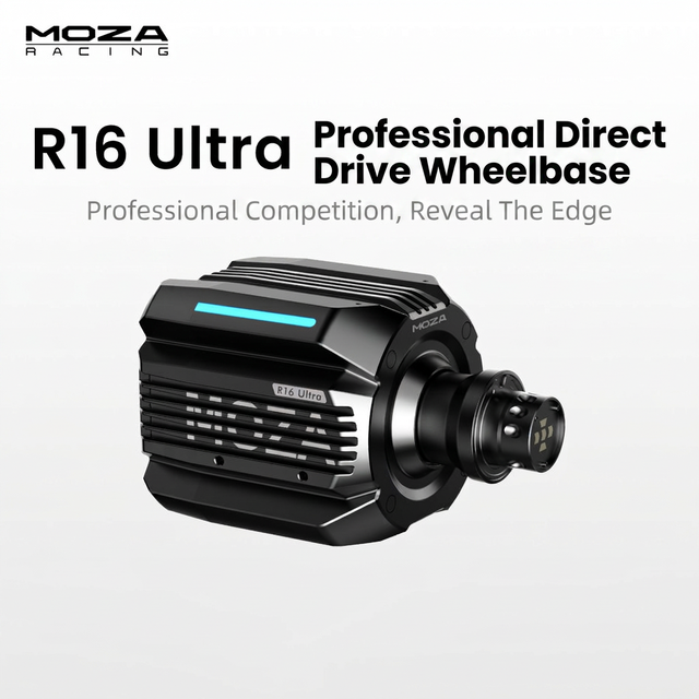 MOZA R16 Ultra Direct Drive Wheel Base 16 Nm Torque Sim Racing Base for PC Racing Simulator Game