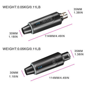 MA4 XLR เครื่องส่งและรับสัญญาณไร้สาย อะแดปเตอร์ไมโครโฟนแบบไดนามิก-พกพาสะดวกและน้ำหนักเบา - Product Image 6