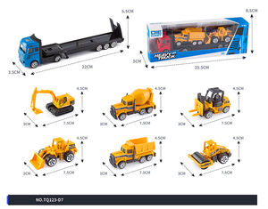 Contenedor de coche de carreras, conjunto de camión de semirremolque, emulación de metal fundido a presión, camión de <span class=keywords><strong>bomberos</strong></span>, vehículos militares, camión contenedor - Product Image 5