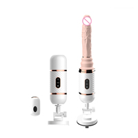 Consolador telescópico para masturbación de hombre, máquina Sexy, consolador automático de empuje para pareja, máquina sexual para uso en oferta