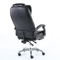 Chaise de bureau exécutive ergonomique FlameGlow B15 au design moderne, en cuir PU, avec accoudoirs pivotants réglables, pliable et réglable en hauteur