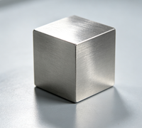 Bloc métallique de précision en niobium ASTM B392 pour collection d'éléments, affichage scientifique et décoration de bureau, cadeau