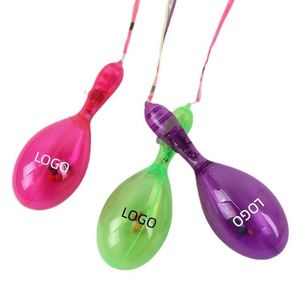 Wholesale Creative Led Flashing PP Maracas Custom Logo Noise Maker with <b>String</b> for Parties and Gifts - Product Image 2