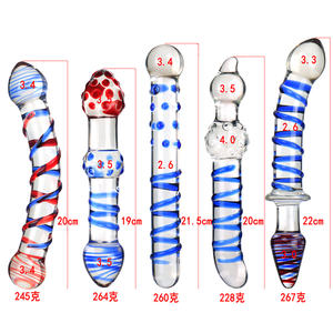 Neu Entwickeln Glas Serie Long Dimension Glas Anal Stecker Sex Butt Plugs Dildo für Frauen - Product Image 1