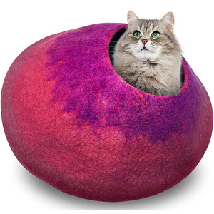 Maravilloso gato cama gato cueva fieltro <span class=keywords><strong>de</strong></span> lana 100% <span class=keywords><strong>de</strong></span> ventas 2018 - Product Image 3