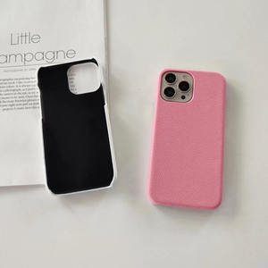 Étui de téléphone portable personnalisé en cuir véritable à grain de galet pour téléphone de luxe Funda Iphone 17 16 14 <span class=keywords><strong>Pro</strong></span> Max Xr Cover - Product Image 6