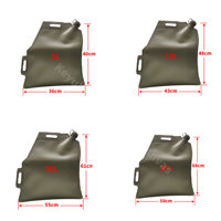 Sac à carburant portable Keyubo en TPU, 20L, réservoir d'essence pour camping, générateur, urgence extérieure, personnalisable