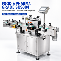 Machine d'étiquetage automatique de bouteilles rondes PF-2510 pour l'emballage alimentaire, des boissons et des cosmétiques, permettant de gagner du temps