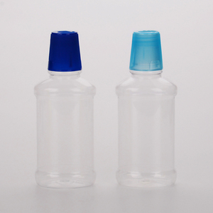 200ml <span class=keywords><strong>250ml</strong></span> 360ml 500ml Botella de lavado de boca de cuidado bucal de plástico de forma plana con taza medidora 28/425 tapón de rosca Enjuague bucal Embalaje - Product Image 4